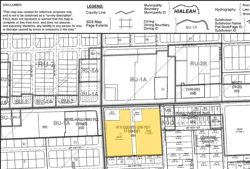 8500-8690 Bird Rd, Miami, FL à louer - Plan cadastral – Image 2 sur 6