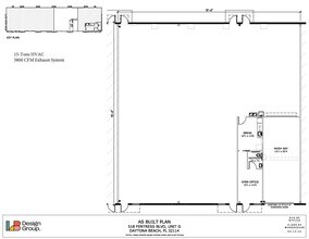500 Fentress Blvd, Daytona Beach, FL à louer Plan d’étage– Image 2 sur 15