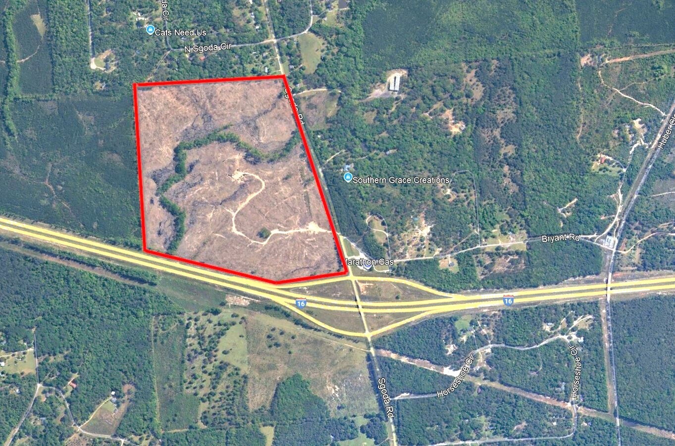 0 Sgoda Rd, Macon-Bibb, GA à vendre Aérien– Image 1 sur 4