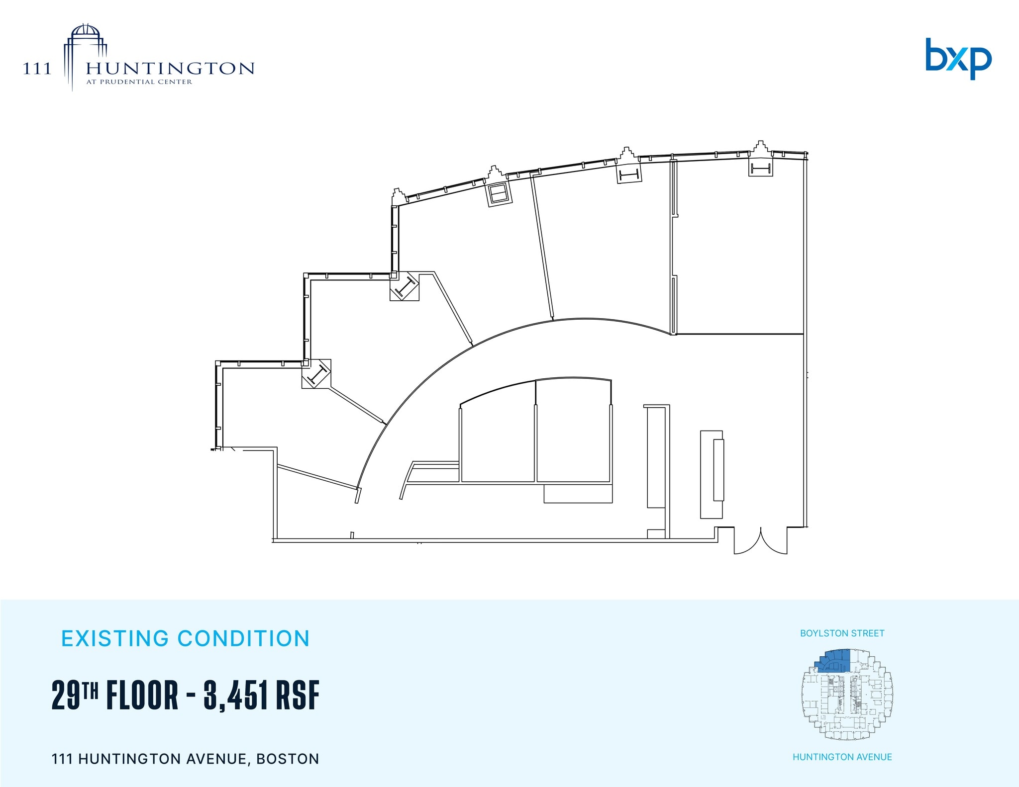 111 Huntington Ave, Boston, MA à louer Plan de site– Image 1 sur 1