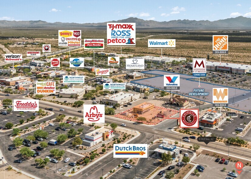 10100 E Old Vail Rd, Tucson, AZ à vendre - Aérien – Image 2 sur 5