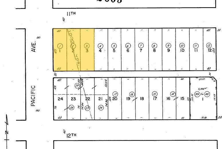 1110 S Pacific Ave, San Pedro, CA à vendre - Plan cadastral – Image 3 sur 3