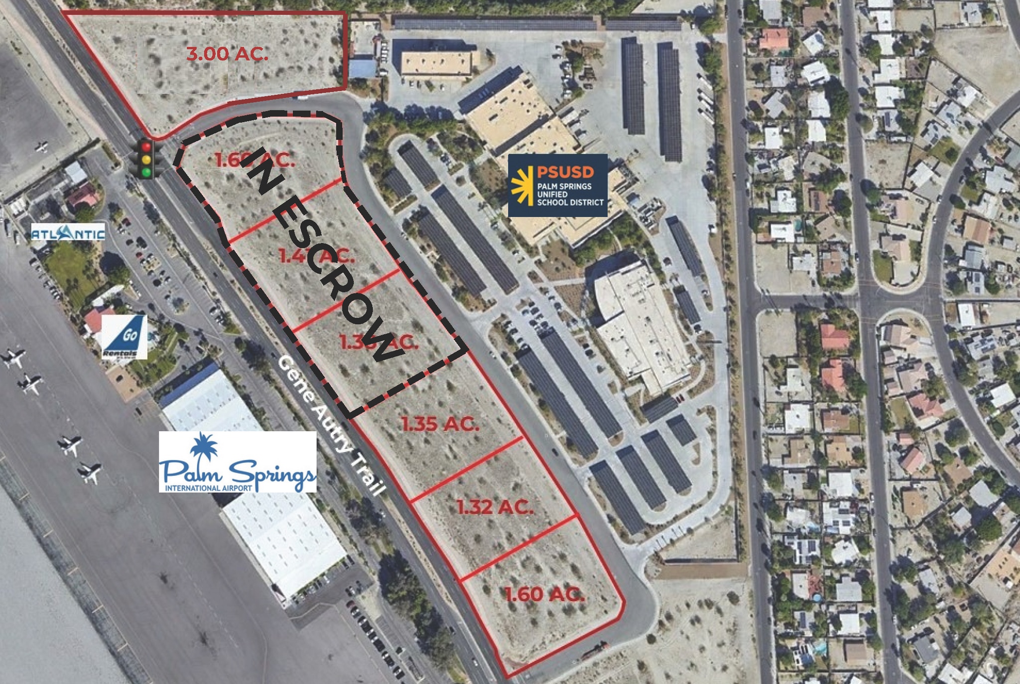 SEC of Gene Autry and District Center Dr, Palm Springs, CA à vendre Aérien– Image 1 sur 3
