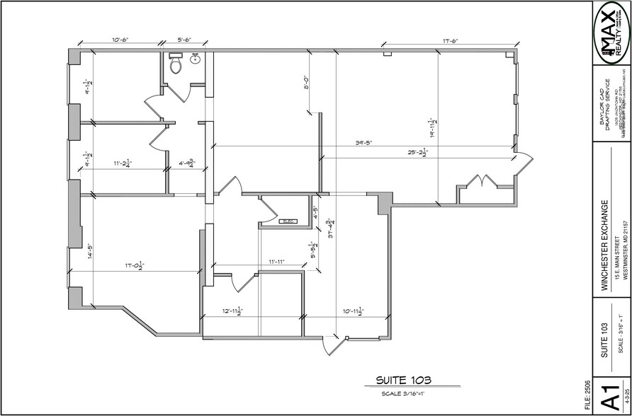 9-19 E Main St, Westminster, MD à louer - Plan d’étage – Image 2 sur 9