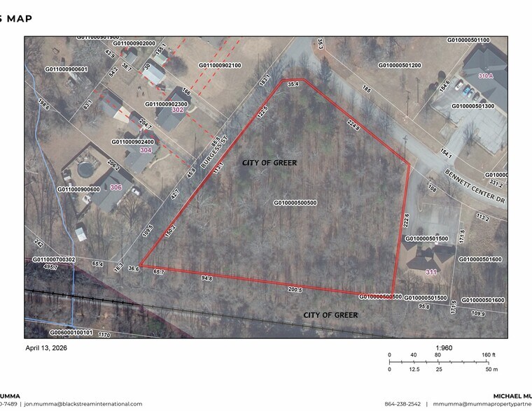 Bennett Center Dr, Greer, SC à vendre - Plan cadastral – Image 2 sur 6