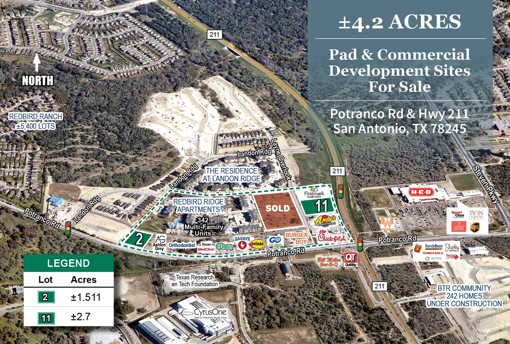 Highway 211 & Potranco Rd, San Antonio, TX à vendre Photo de l’immeuble– Image 1 sur 3