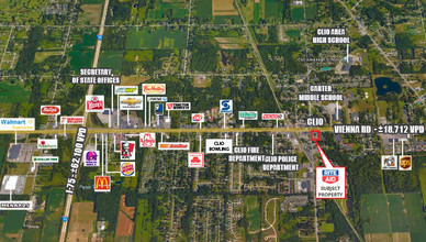 100 E Vienna St, Clio, MI - VUE AÉRIENNE  vue de carte