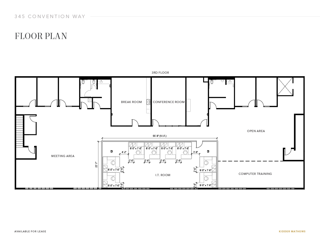 345 Convention Way, Redwood City, CA à louer Plan d’étage– Image 1 sur 1