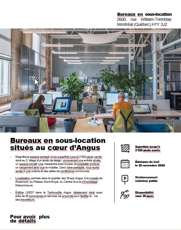 2600 Rue William Tremblay, Montréal, QC à louer Photo intérieure– Image 1 sur 10