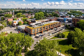 2600-2608 St Saint-Patrick, Montréal, QC - VUE AÉRIENNE  vue de carte