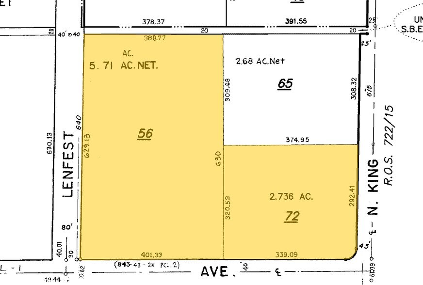 615 N King Rd, San Jose, CA à louer - Plan cadastral – Image 3 sur 5