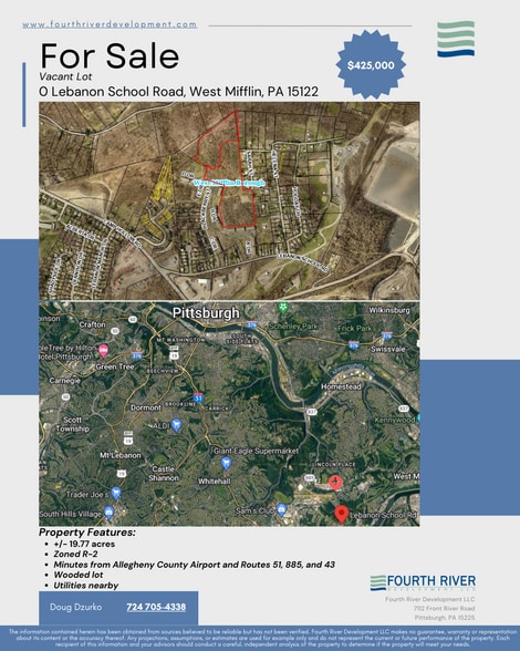 0 Lebanon School Road, West Mifflin, PA à vendre - Aérien – Image 1 sur 5