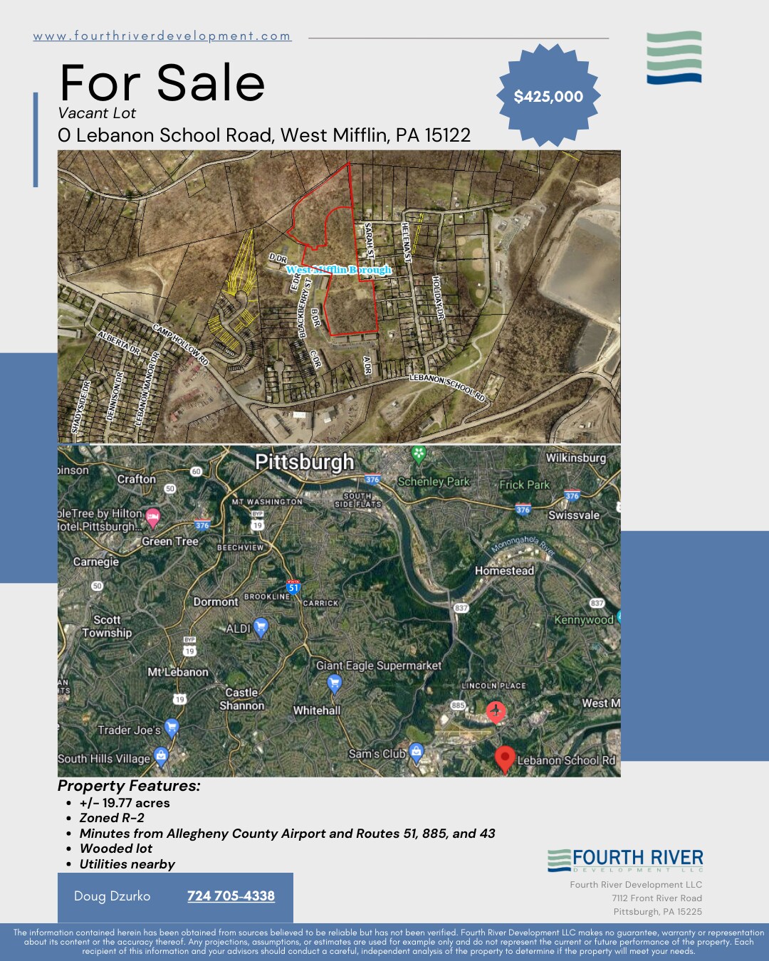 0 Lebanon School Road, West Mifflin, PA à vendre Aérien– Image 1 sur 6