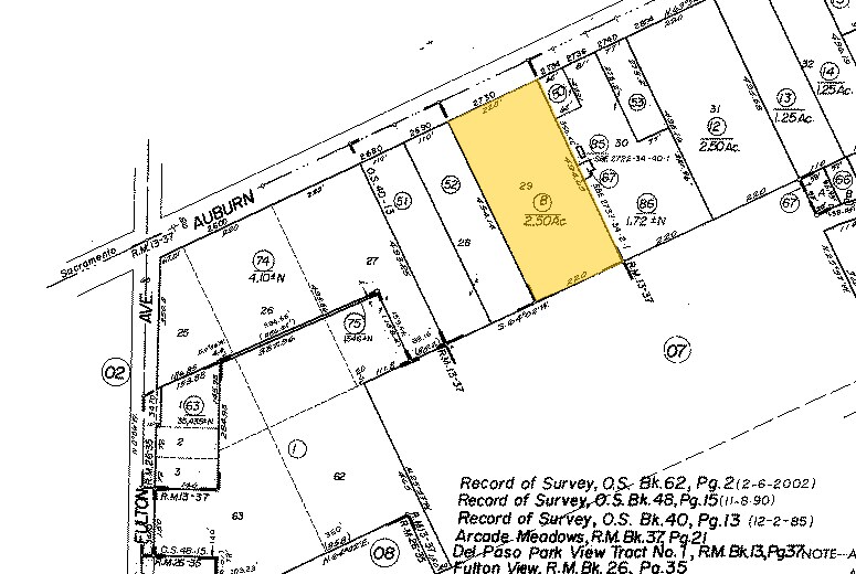 2730 Auburn Blvd, Sacramento, CA à louer - Plan cadastral – Image 2 sur 2