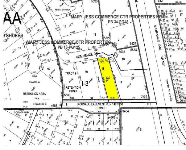 5652 Commerce Dr, Orlando, FL à louer - Plan cadastral – Image 3 sur 5