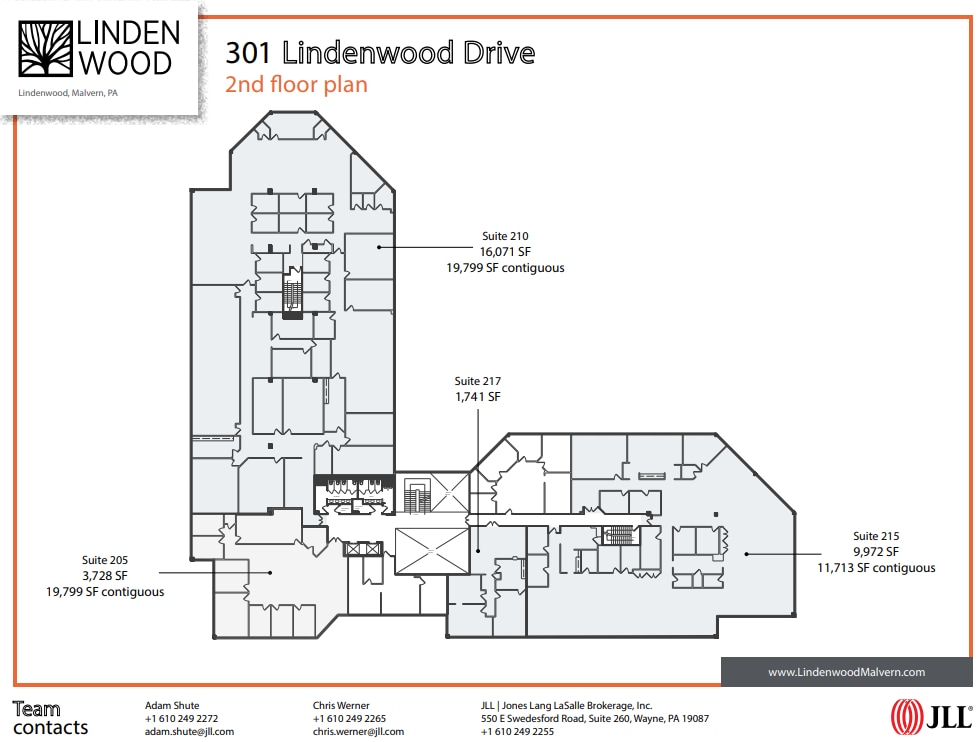 101 Lindenwood Dr, Malvern, PA à louer Plan d’étage– Image 1 sur 1