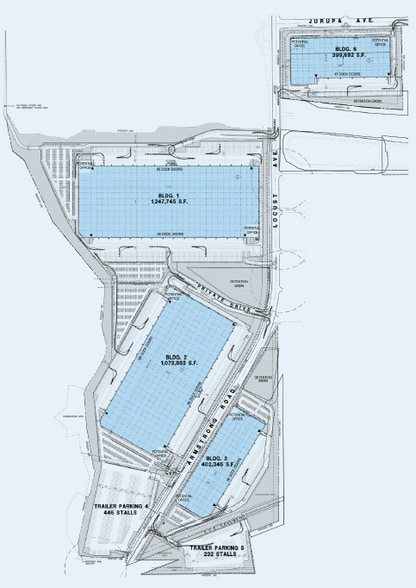 7th Street & Locust Ave, Fontana, CA à louer - Plan de site – Image 2 sur 3