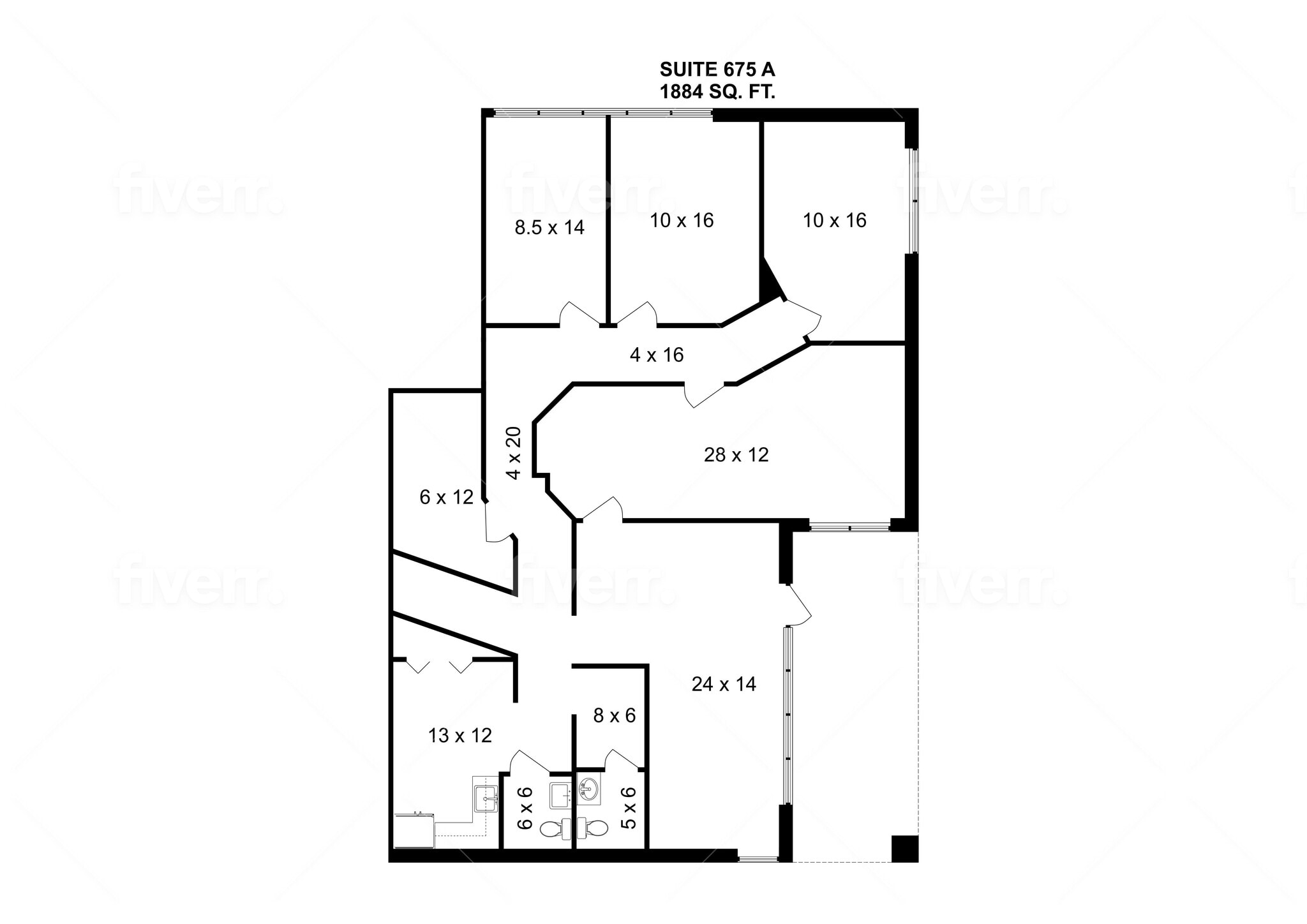 685 Thornton Way, Lithia Springs, GA à louer Plan d’étage– Image 1 sur 1