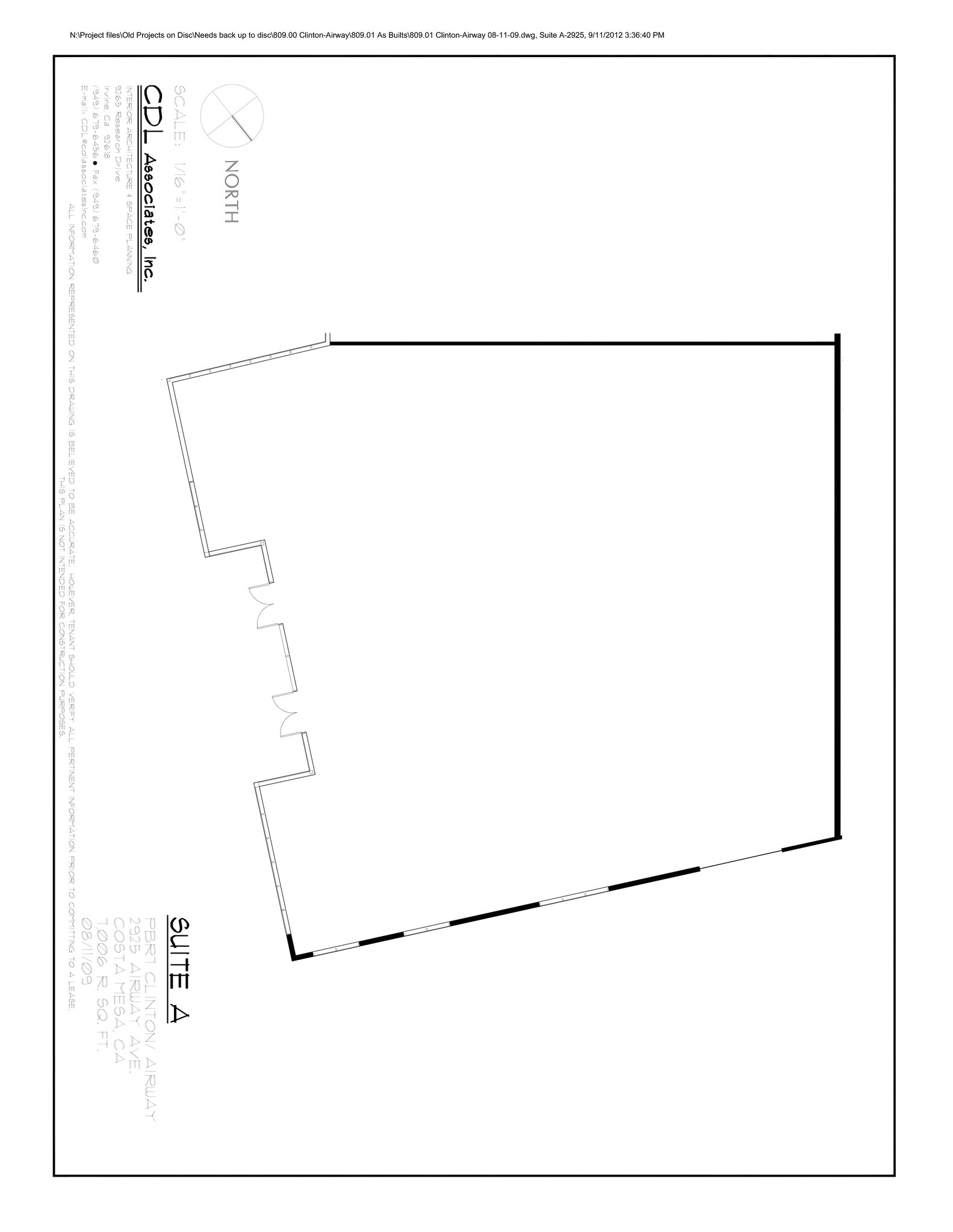 2925 Airway Ave, Costa Mesa, CA à louer Plan de site– Image 1 sur 1