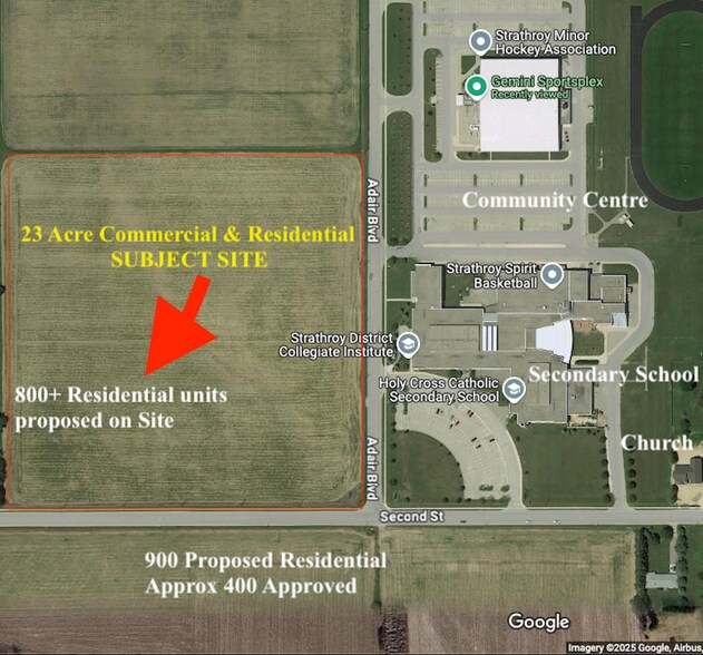 301 Second st, Strathroy, ON à louer - Aérien – Image 3 sur 4