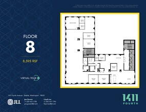 1411 4th Ave, Seattle, WA à louer Plan d’étage– Image 1 sur 8