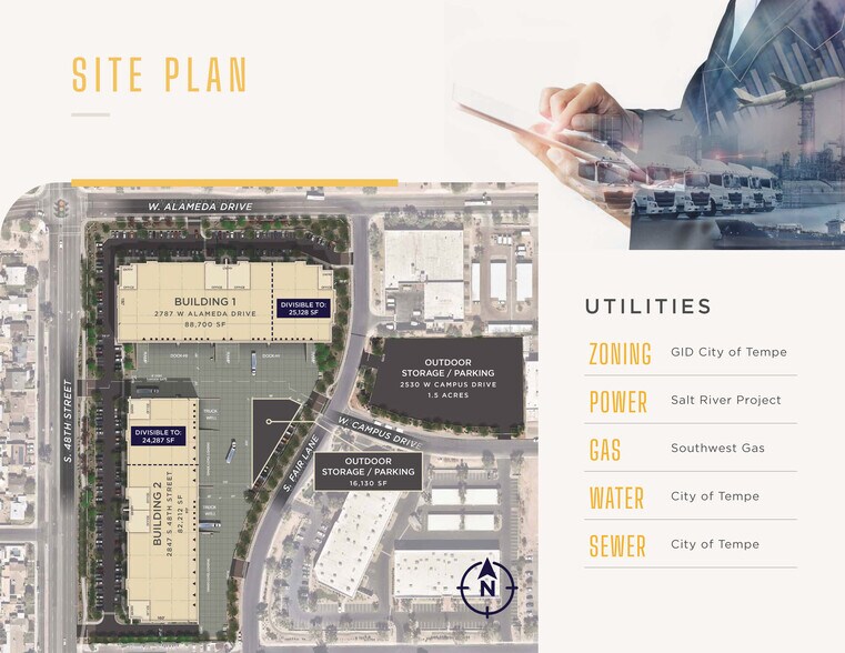 2787 W Alameda Dr, Tempe, AZ à louer - Plan de site – Image 3 sur 6