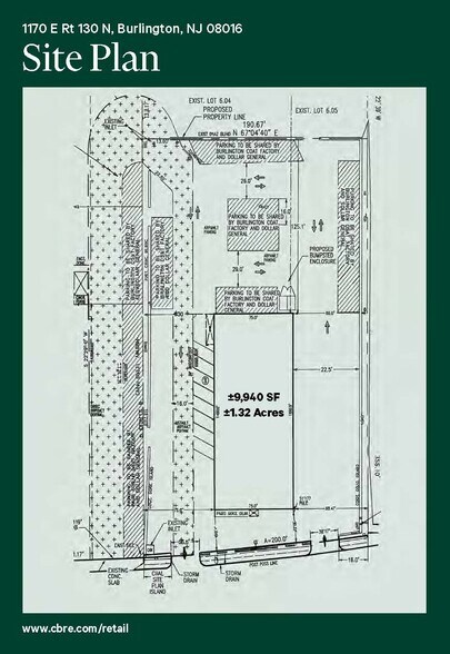 1170 Route 130 North Hwy, Burlington, NJ à louer - Plan de site – Image 2 sur 6