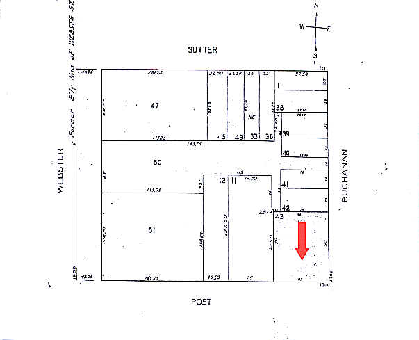 1700-1706 Post St, San Francisco, CA à louer - Plan cadastral – Image 2 sur 12