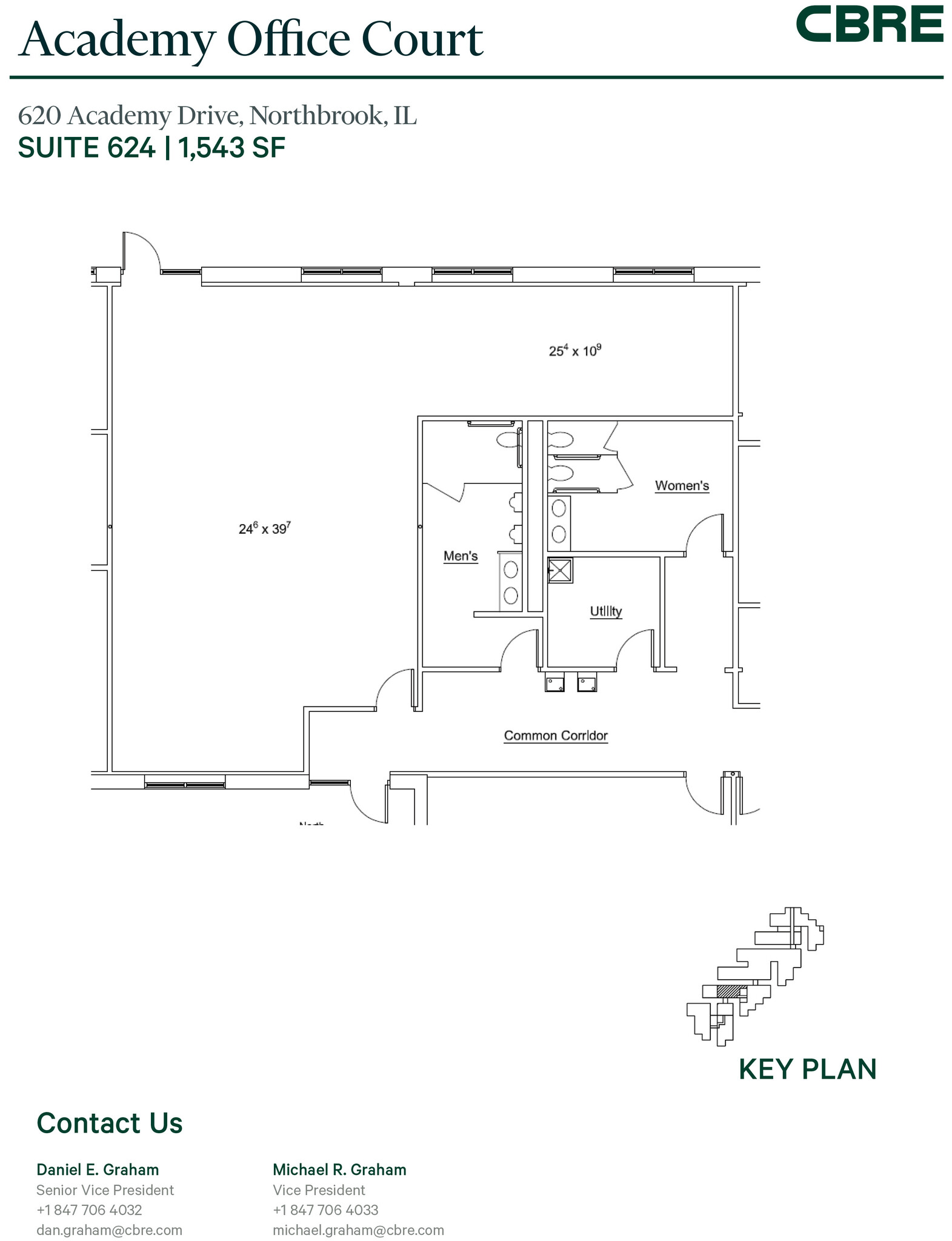 600-650 Academy Dr, Northbrook, IL à louer Plan d’étage– Image 1 sur 1
