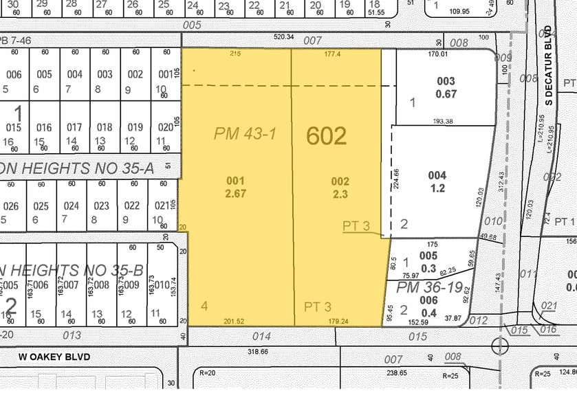 5000 W Oakey Blvd, Las Vegas, NV à louer - Plan cadastral – Image 3 sur 13
