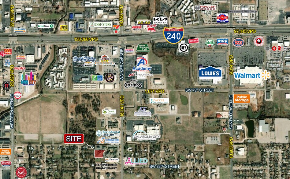 8241 S Walker Ave, Oklahoma City, OK à louer - Aérien – Image 3 sur 3
