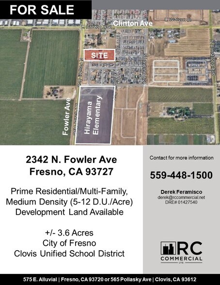 2342 N Fowler Ave, Fresno, CA à vendre - Photo principale – Image 1 sur 1