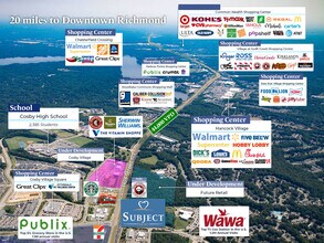 15884 Hull Street Rd, Chesterfield, VA - VUE AÉRIENNE  vue de carte
