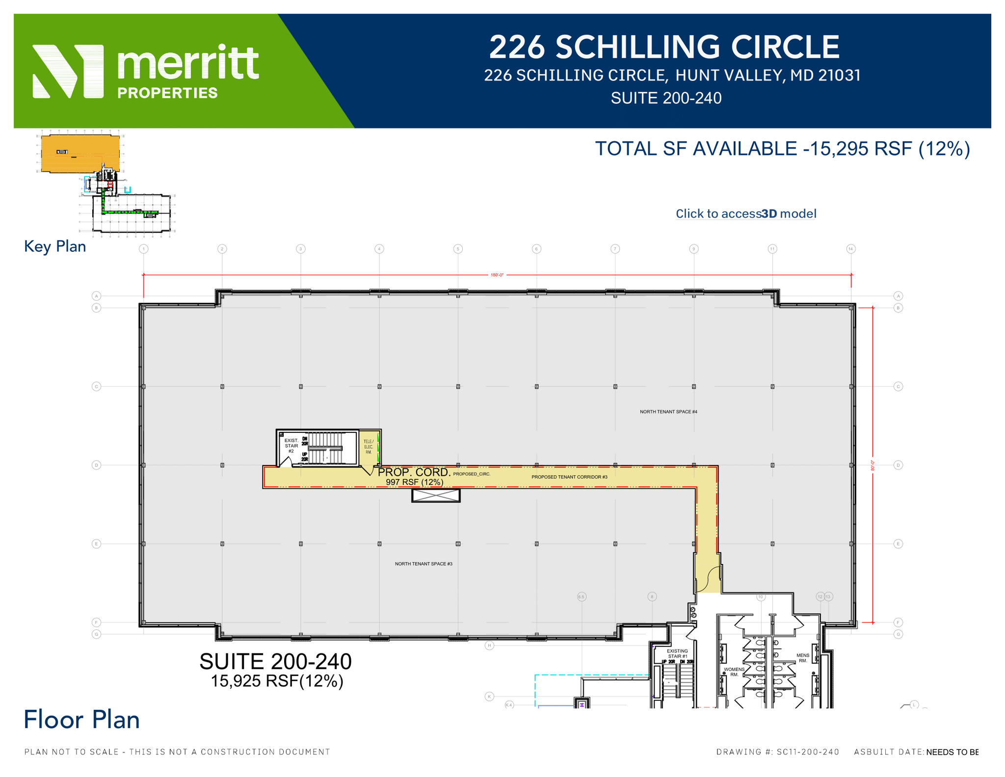 215 Schilling Cir, Hunt Valley, MD à louer Plan d’étage– Image 1 sur 1
