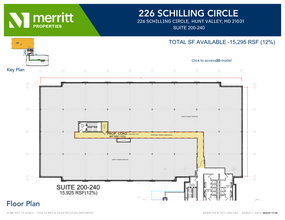 215 Schilling Cir, Hunt Valley, MD à louer Plan d’étage– Image 1 sur 1