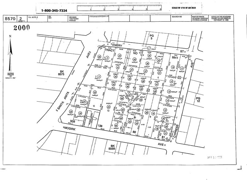 4424 N Santa Anita Ave, El Monte, CA à louer - Plan cadastral – Image 3 sur 3