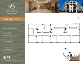 95 Merrick Way, Coral Gables, FL à louer Plan d’étage– Image 1 sur 1
