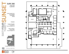 6430 W Sunset Blvd, Los Angeles, CA à louer Plan d’étage– Image 1 sur 1
