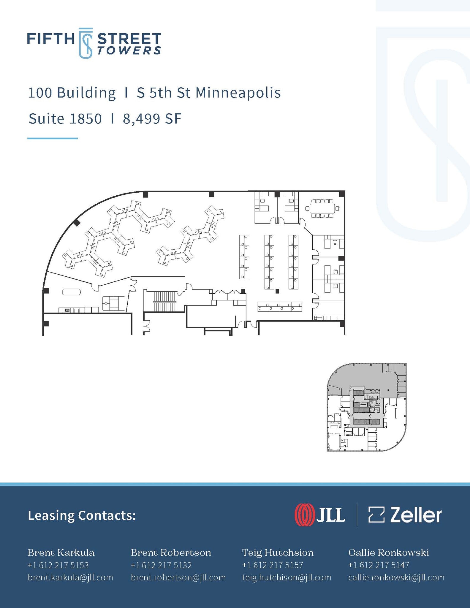 100 S 5th St, Minneapolis, MN à louer Plan d’étage– Image 1 sur 1