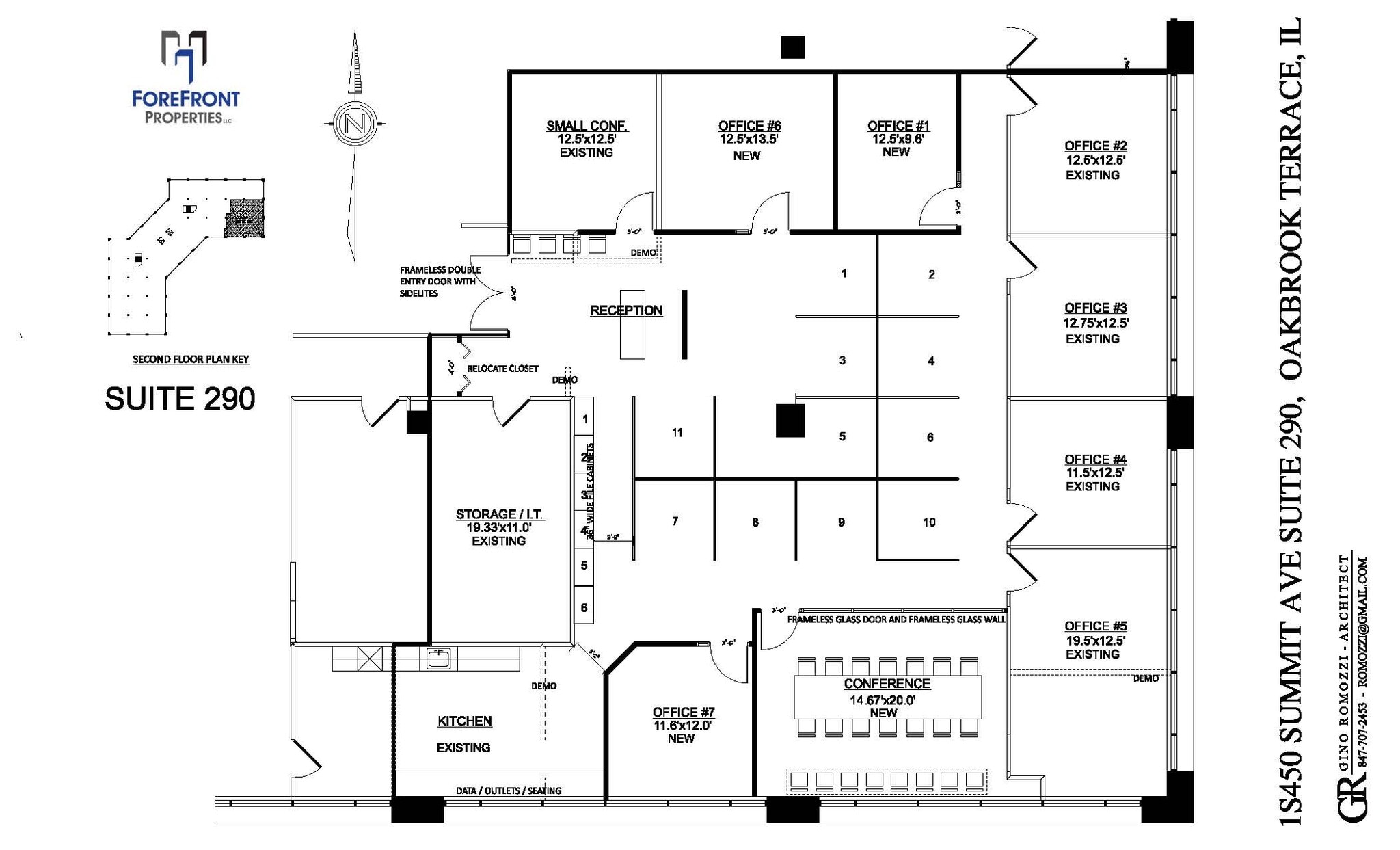 1 S 450 Summit Ave, Oakbrook Terrace, IL à louer Plan de site– Image 1 sur 1