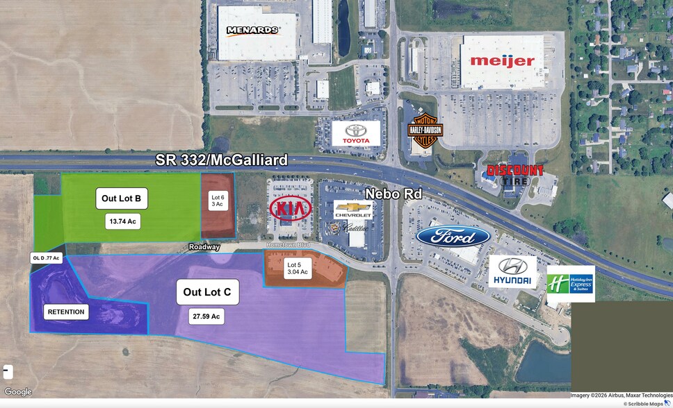 6800 W Hometown Blvd & Nebo Rd, Muncie, IN à vendre - Photo de l’immeuble – Image 2 sur 8