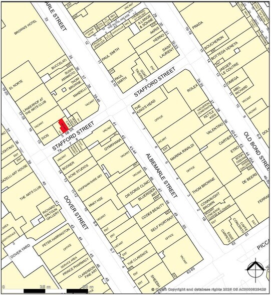 5 Stafford St, Londres à louer - Carte Goad – Image 2 sur 2