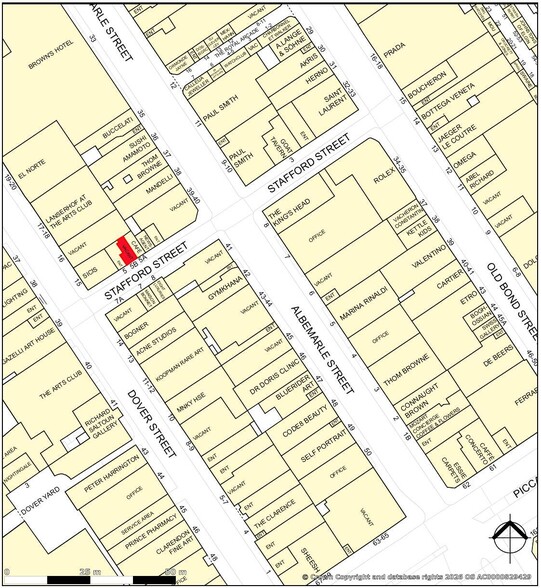 5 Stafford St, Londres à louer - Carte Goad – Image 3 sur 3