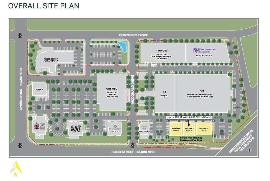 22nd Street PAD G/ Building A, Oak Brook, IL à vendre - Photo de l’immeuble – Image 3 sur 3