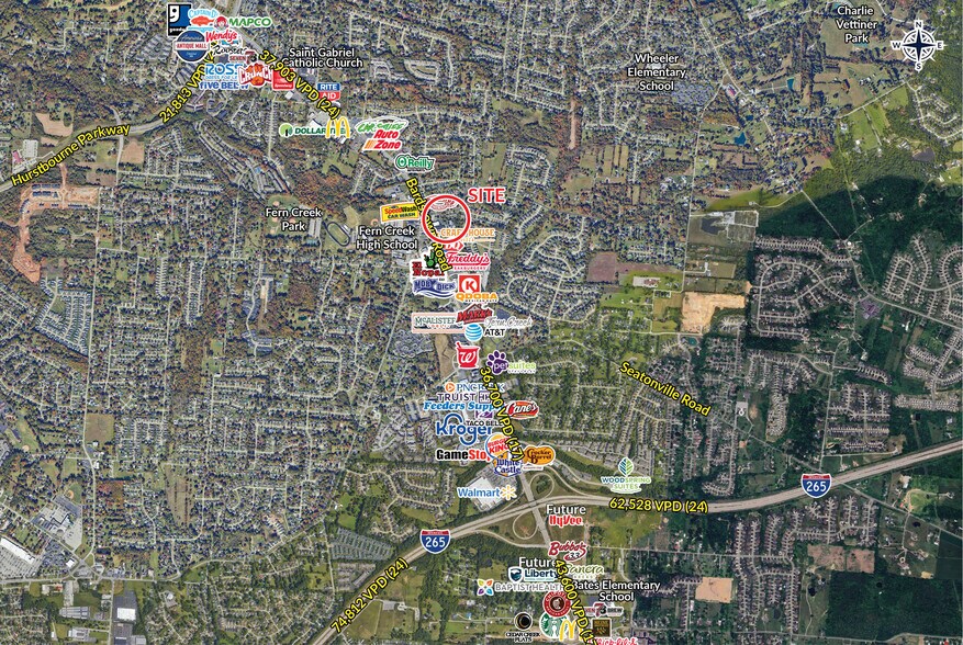 6109 Bardstown Rd, Louisville, KY à louer - Aérien – Image 3 sur 4