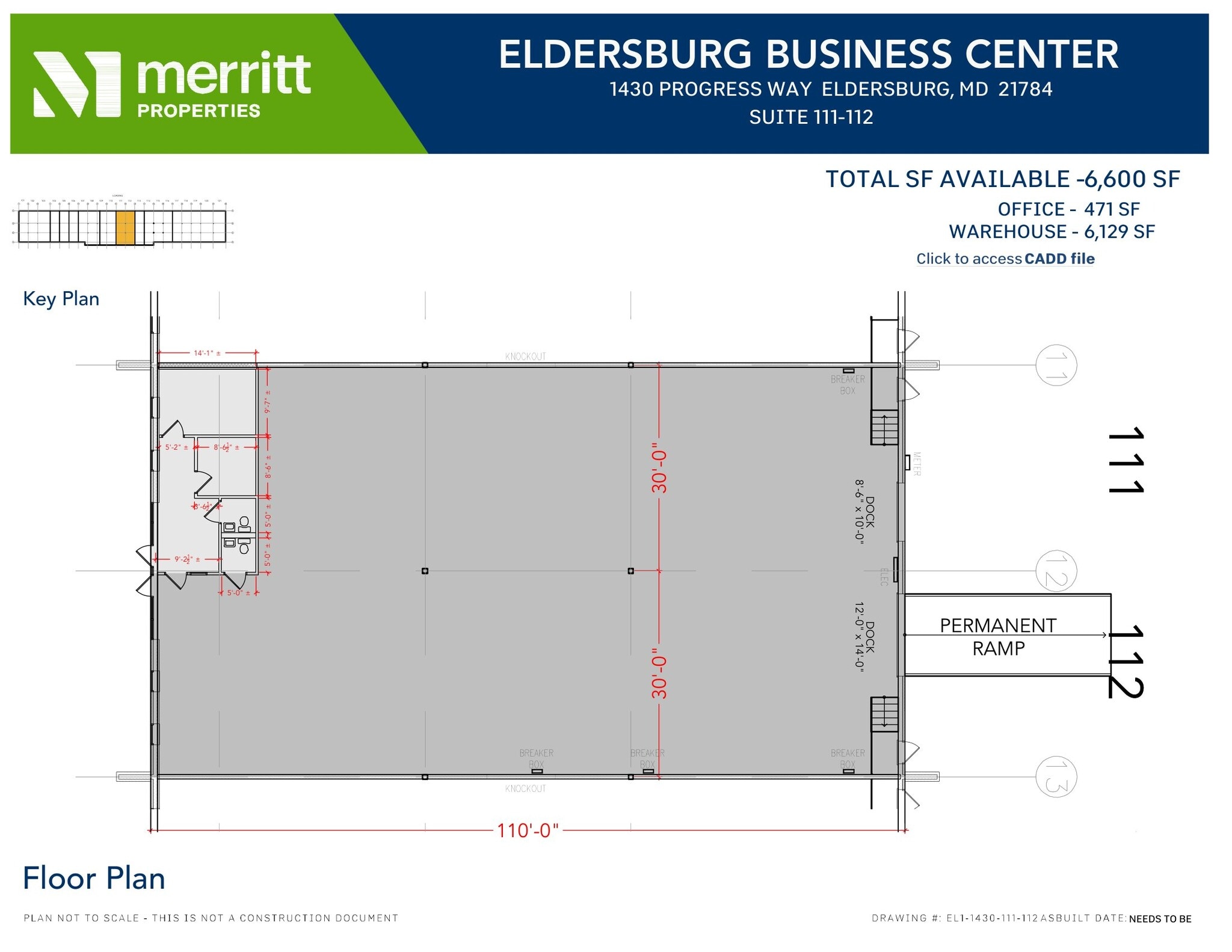 1393 Progress Way, Eldersburg, MD à louer Plan d’étage– Image 1 sur 2