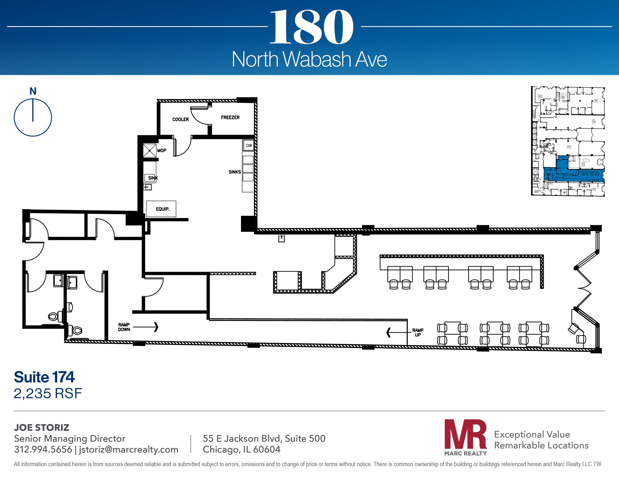 180 N Wabash Ave, Chicago, IL à louer Plan d’étage– Image 1 sur 12