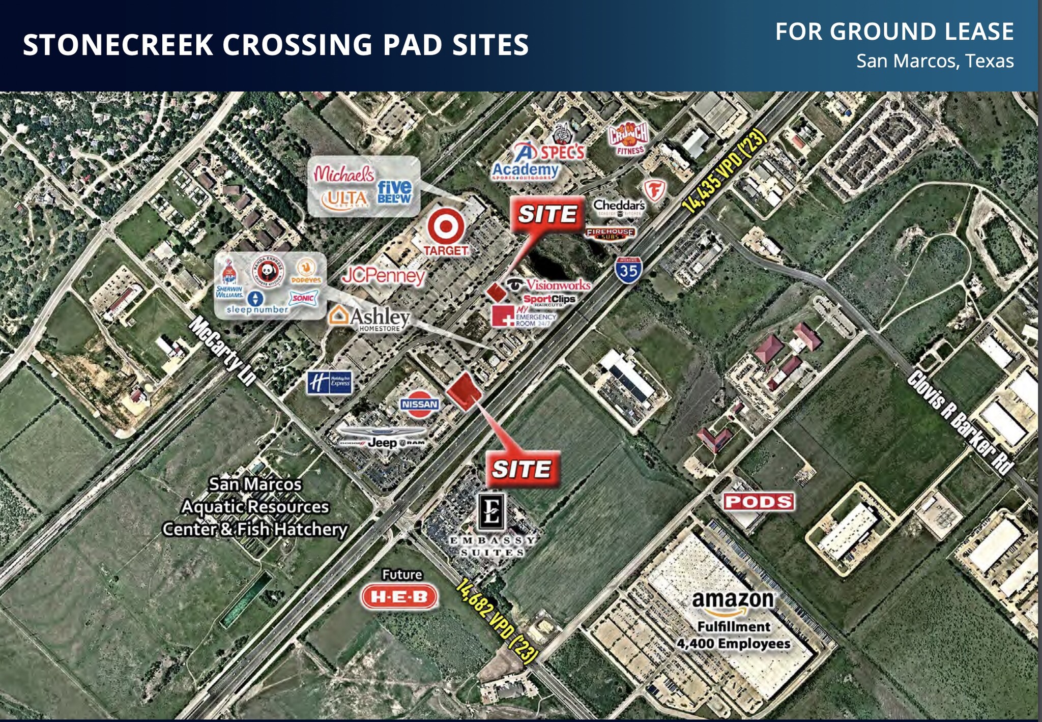 2910 IH 35, San Marcos, TX à louer Aérien– Image 1 sur 2