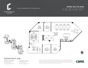 2850 E Camelback Rd, Phoenix, AZ à louer Plan d’étage– Image 2 sur 2