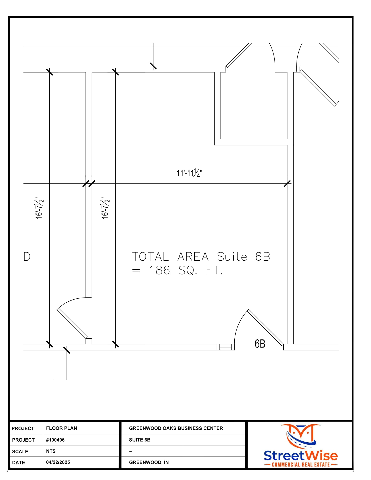 500 S Polk St, Greenwood, IN à louer Plan d’étage– Image 1 sur 1
